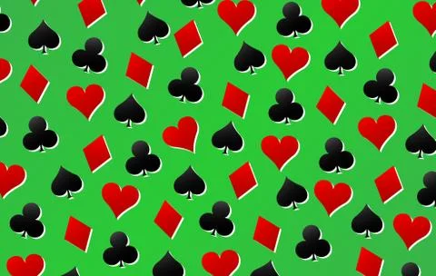 Playing cards background concept Stock Illustration