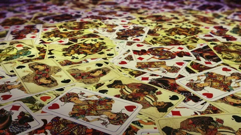 Playing Cards Background Stock Footage 133396747