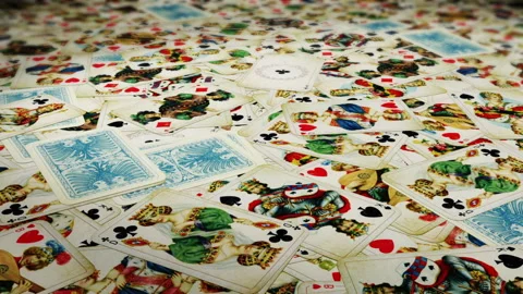 Playing Cards Background Stock Footage 133406151