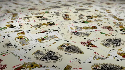 Playing Cards Background Stock Footage 133417643