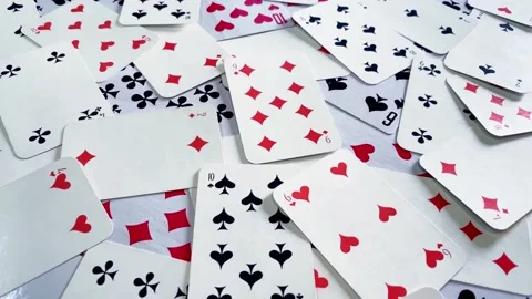 Playing cards background. Stock Footage 232309010