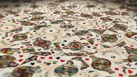 Playing Cards Background Loop 10 sec Video stock 248620285