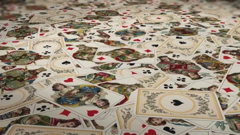 Playing Cards Background Loop 20 sec Video stock 248620430