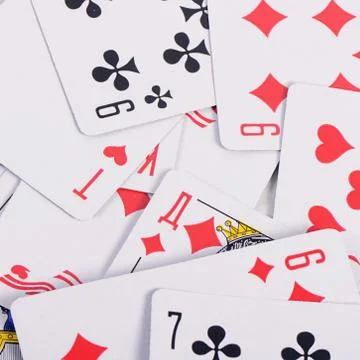 Playing cards as a background Stock Photos