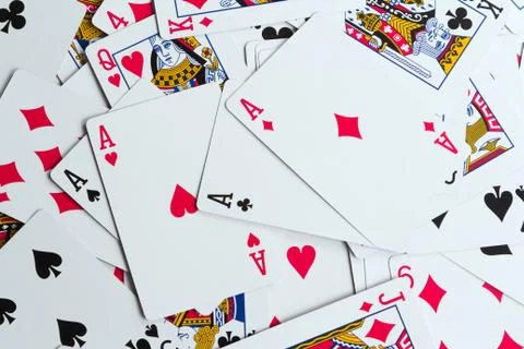 Playing cards as a background Stock Photos