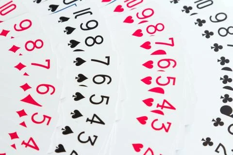 Playing cards as a background Foto stock