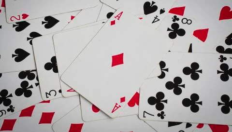 Playing cards background Stock Photos