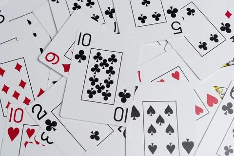 Playing cards background Stock Photos