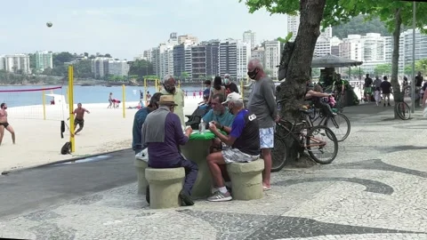 Playing cards by the beach Stock Footage 201301274