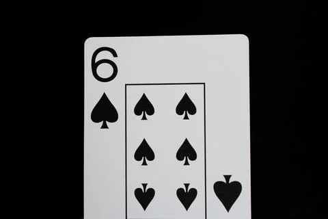 Playing cards on a black background Foto stock