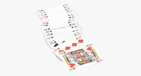 Playing Cards - Blue - Deck 06 3D Model