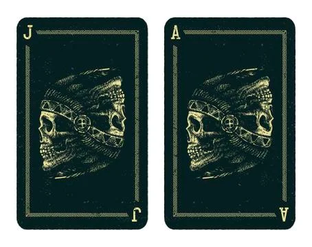 Playing cards design. Stock Illustration