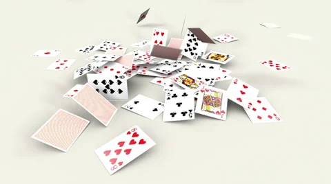 Playing cards dynamics Stock Footage 33702203