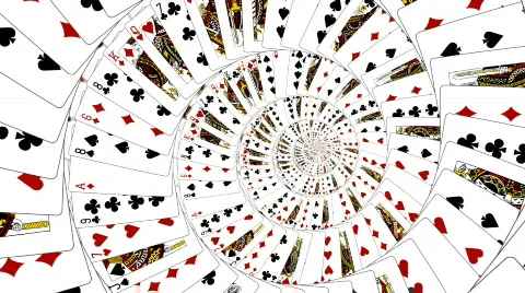 Playing cards Vídeo Stock 513666