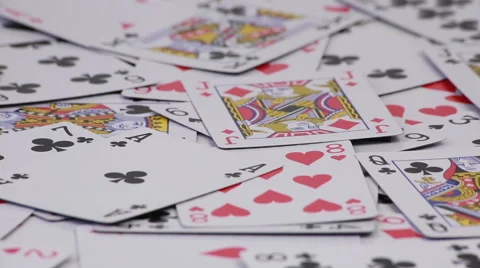 Playing cards Stock Footage 58671134