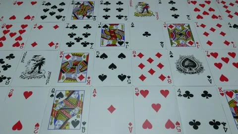 Playing cards Stock Footage 89572064