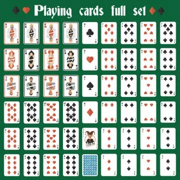 Playing cards full set イラスト素材