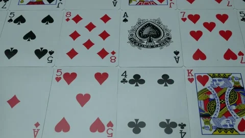 Playing cards for gambling Stock Footage 89545486