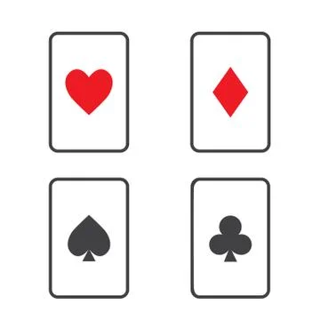 Playing cards icon. Stock Illustration
