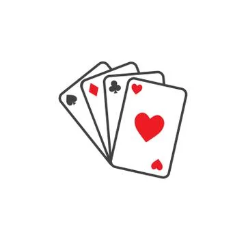 Playing cards icon. Stock Illustration