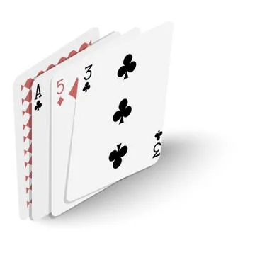 Playing cards icon, isometric 3d style Stock Illustration