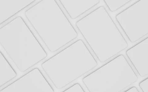 Playing cards mockup deck of playing cards isolated in white table 3D rendering 스톡 일러스트