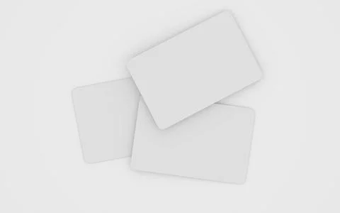 Playing cards mockup deck of playing cards isolated in white table 3D rendering Illustrazione stock