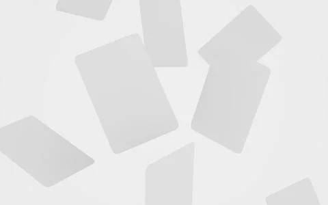 Playing cards mockup deck of playing cards isolated in white background 3D Stock Illustration