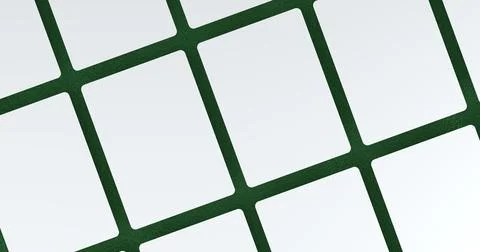 Playing cards mockup, deck of playing cards on green casino carpet. 3D rendering Stock Illustration