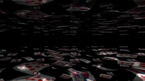 Playing Cards Motion Mapping Stock Footage 24711496