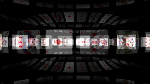 Playing Cards Motion Mapping 動画素材 24711558