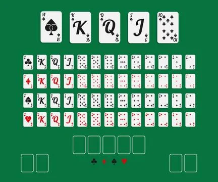 Playing cards set Stock Illustration