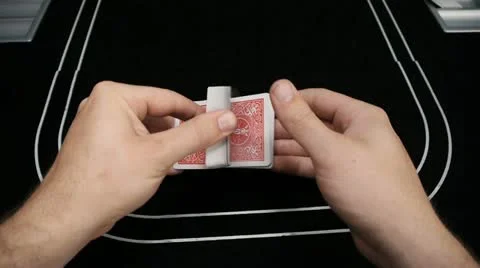 Playing Cards - Shuffle and dealing the cards 库存影片 11089148