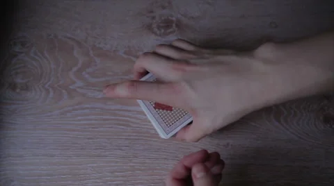 Playing cards shuffle Stock Footage 59775764