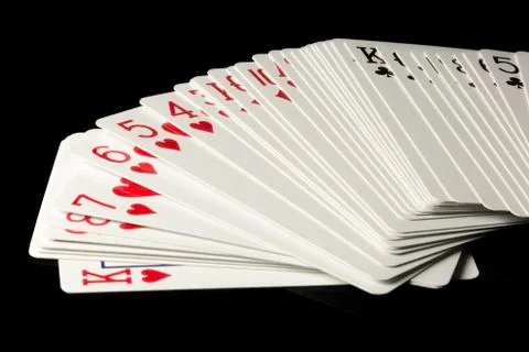 Playing Cards Spread Out Foto stock