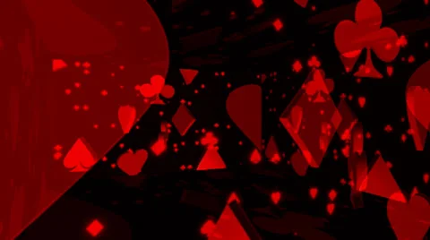 Playing Cards Symbols Motion Mapping Stock Footage 24721106
