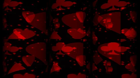 Playing Cards Symbols Motion Mapping Stockbeeldmateriaal 24721112