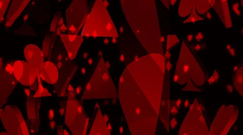 Playing Cards Symbols Motion Mapping Stock Footage 24721135