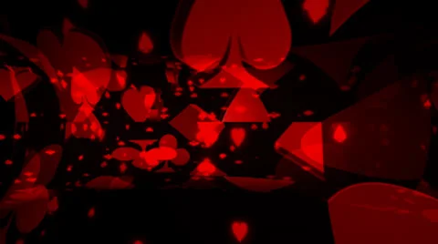Playing Cards Symbols Motion Mapping Vidéo 24721169