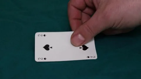 Playing cards on the table Stock Footage 172411944