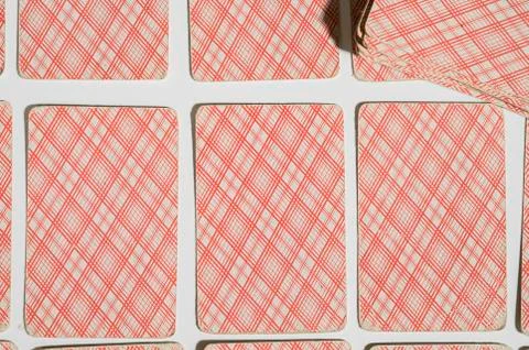 Playing cards on white background. Not isolate Stock Photos