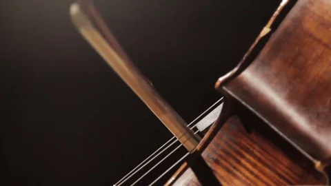 Playing cello, closeup Video stock 73221890