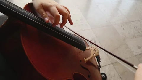 Playing a Cello Stock Footage 144971021