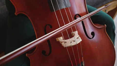 Playing a Cello Stock Footage 144971852