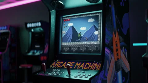 355 Arcade Games Wallpaper Stock Video Footage - 4K and HD Video Clips