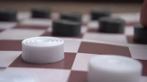 Playing checkers Stock Footage 73445548