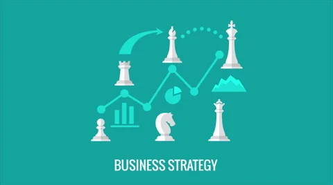 Playing chess. Business strategy concept animation Stock Footage 67792274