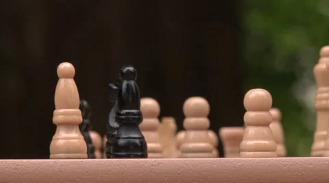 Playing chess Stock Footage 49861260