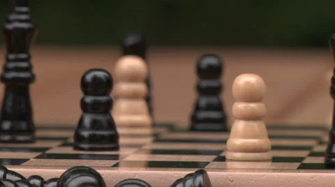 Playing chess Stock Footage 49861302