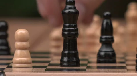 Playing chess Stock Footage 49861311